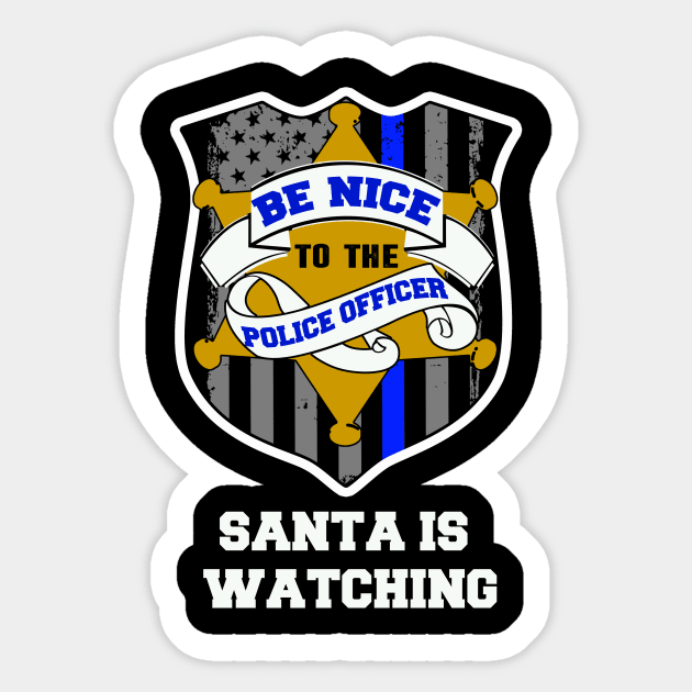 thin blue line christmas police gift Sticker by smiles4dia